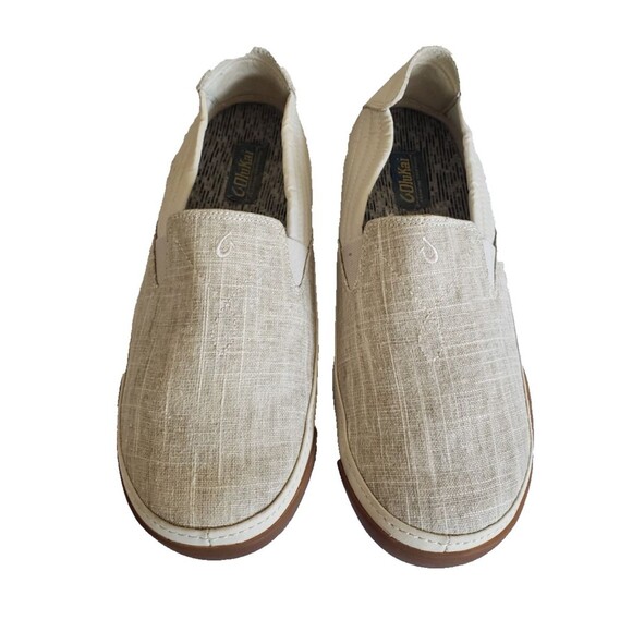 OluKai Lanai Men\'s Size 11 Beige Tan Slip On Casual Shoes Comfort Loafer main image 4